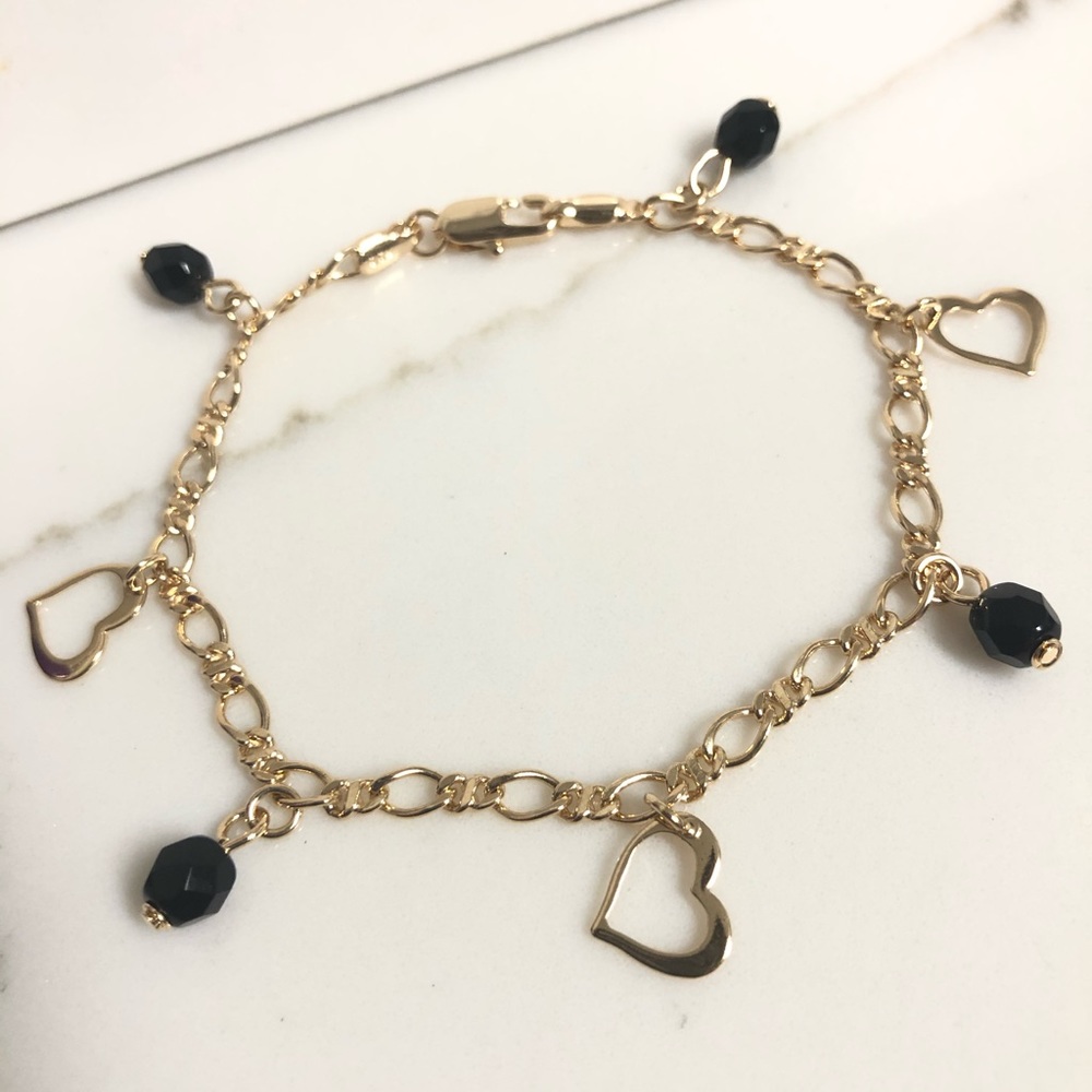 18k Gold Filled Heart ❤️ Bracelet - Picture 5 of 5